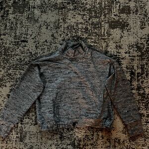 Kyodan Metallic Charcoal Turtleneck Pullover